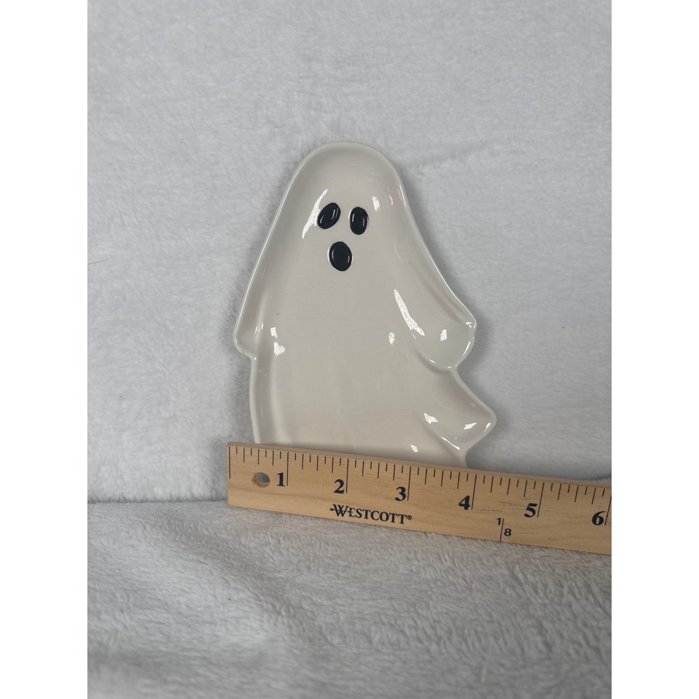 Way to Celebrate Ghost Trinket Dish Unisex Small White Good Spooky Halloween